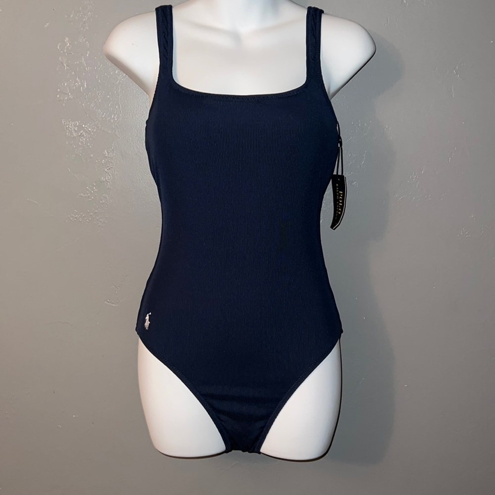 New! Ralph Lauren, classic polo one piece swimsuit!